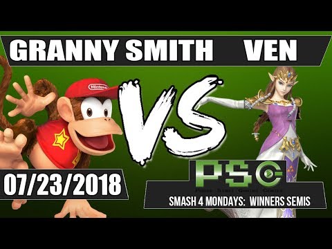 Smash 4 Mondays: Granny Smith (Diddy Kong) vs Sugoi | Ven (Zelda) [Winners Semis]