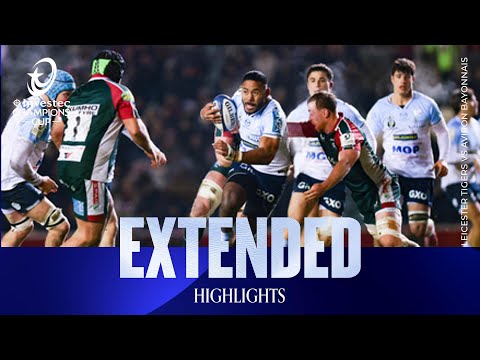 A Commanding Win | Leicester Tigers v Aviron Bayonnais | Investec Champions Cup Extended Highlights