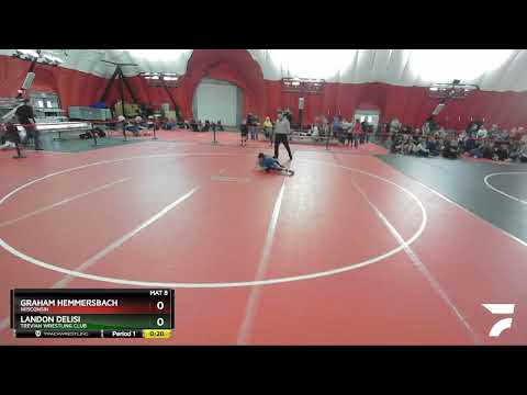 77 Lbs Cons. Round 2 - Graham Hemmersbach, Wisconsin Vs Landon Delisi, Trevian Wrestling Club 6ec3
