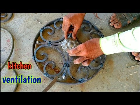 how to make a metal ventilation for home kitchen | roshandaan window idea | Video