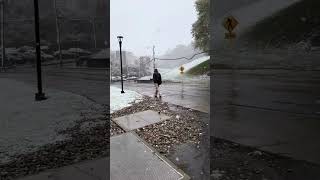 For Mom, love you! WVU Downtown Campus, Morgantown, WV. Snow day, November 2024.