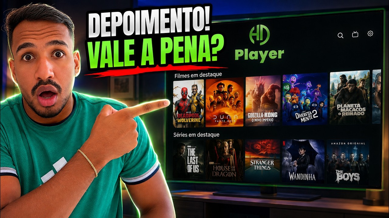 MINHA OPINIÃO SOBRE O HD PLAYER!HD PLAYER FUNCIONA? HD PLAYER PRO É BOM? TESTEI POR ALGUNS DIAS!