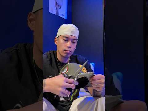 Cropping my fitted🧢✂️👀 #59fifty #hats #fittedhats