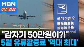 5월 국제선 항공권 '비상'..유류할증료, 사상 최초·최고 '33단계' [이슈영상]