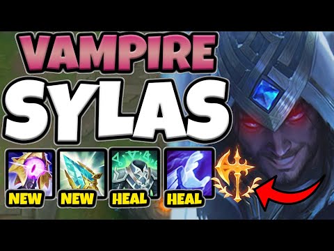 VAMPIRE SYLAS HEALS TO FULL HP EVERY 5 SECONDS!! (NEW TANK SYLAS BUILD)