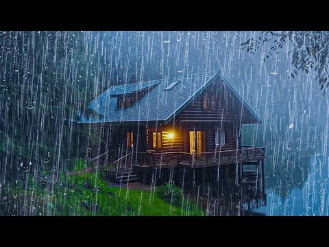 Relaxing Rain to Fall Asleep Quickly and Relax – Light Rain and Distant Thunder