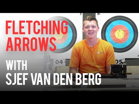 Fletching arrows with Sjef van den Berg