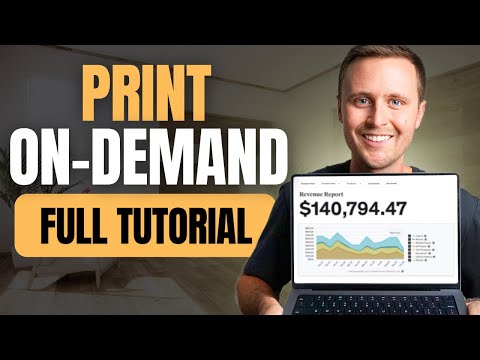 Full Print On-Demand Tutorial For Beginners (2024 Version) Video