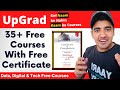 Upgrad Launches 35+ Free Courses With Certificate (Courses Worth Lakhs Now FREE) Tricky Man