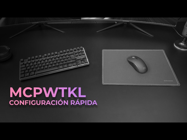 Pack Toetsenbord en Muis Mars Gaming Mcpwtkl Gaming de Membrana TKL Inalámbrico RGB Wit Engels US video
