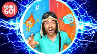 Fire & Ice FREEZE Dance! ⚡️HYPERSPEED REMIX⚡️/// Danny Go! Songs for Kids