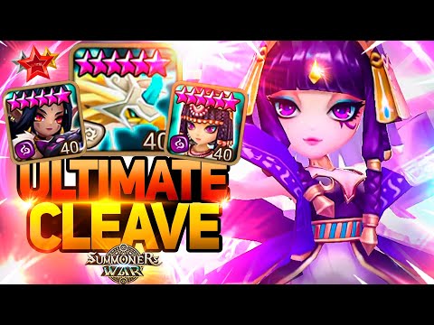 INSANE G2 CLEAVE with Eludia, Nephthys and Charlotte - Summoners War