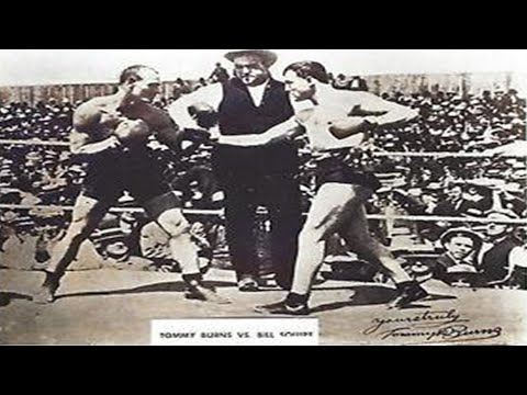 Tommy Burns vs Bill Squires at Ocean View, California July 4, 1907 - Old School KO in Color