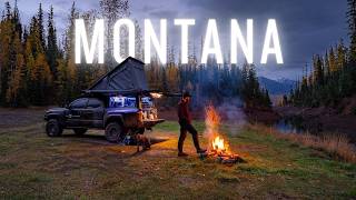 Solo Fall Camping in Montana During a Rainstorm