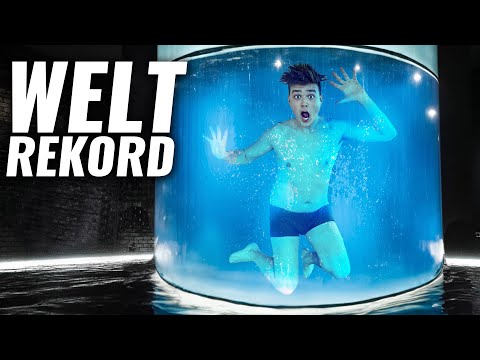 Aushalten im WASSERTANK! (ohne Licht, kein Ton, ich drehe durch...)