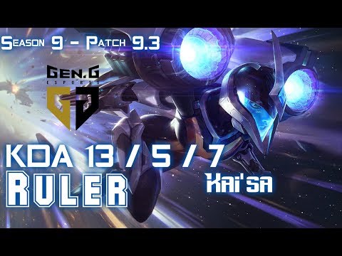 Gen Ruler KAI'SA vs CAITLYN ADC - Patch 9.3 KR Ranked