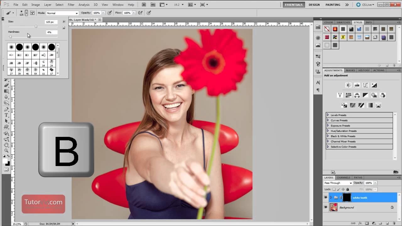 Photoshop Tutorial: How to create an action to whiten teeth [In-Depth] Intermediate
