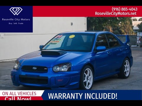 2004 Subaru Impreza Sedan (Natl) 2.5 WRX STi w/Gold Wheels (roseville, California)