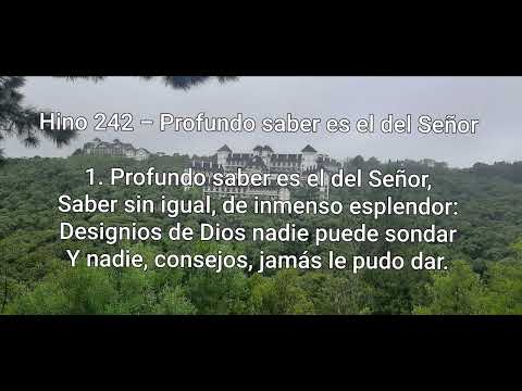 242-Profundo saber es el del Señor- en Español #detinhasantos #louvor #ccb