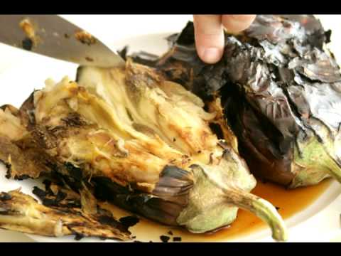 GreekFoodTv☼ Roasted Eggplant "Caviar" Dip, Spread, and Salad (Melitzanosalata) 2