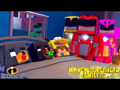 Minecraft MY NEW SUPERHERO FAMILY IS....... THE POWER RANGERS!!