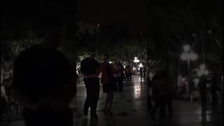 Danzon, zocalo de veracruz, con La Banda Municipal, durante un Norte