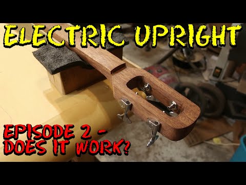 Electric Upright Bass Episode 2 - Carving the neck and neck pocket