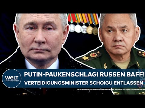 UKRAINE-KRIEG: Putin-Paukenschlag! Russen baff! Verteidigungsminister Schoigu fliegt aus dem Amt!