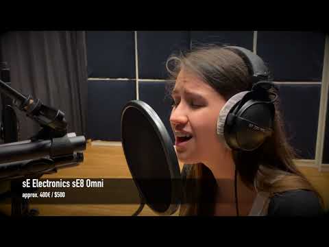 SE ELECTRONICS SE8 vs RODE NT5 vs OKTAVA MK012 vs STUDIO PROJECTS C4 - Female Vocal Mic Shoot Out