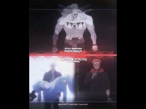 MAHORAGA (FULLY ADAPTED) VS GOJO & SUKUNA (FULL POWER) || JUJUTSU KAISEN MANGA || MATCHUP REQUEST