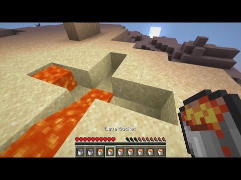 How to make unlimited lava source in Minecraft 😉😉😉