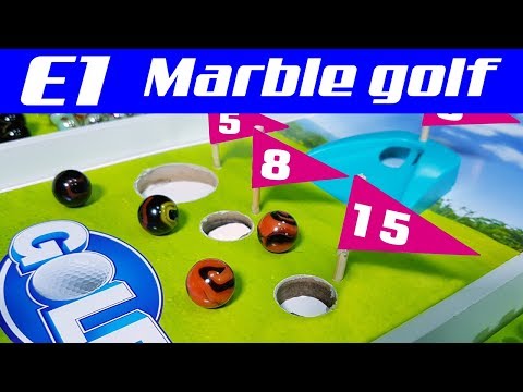 Marble race: Mini Golf E1 - Championship with countries balls