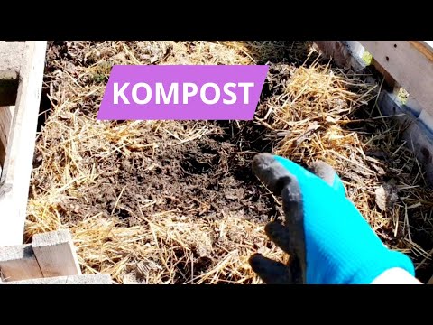 PRZERZUCANIE KOMPOSTU po ZIMIE #kompost #ogród