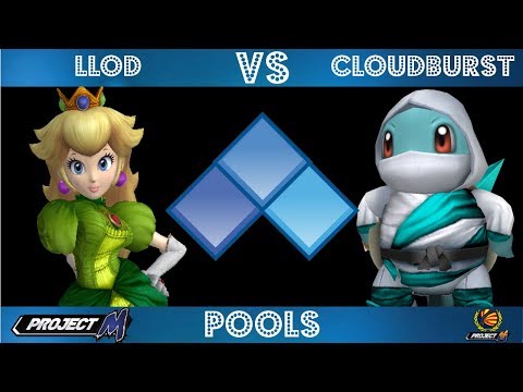 Evo 2017: Llod (Peach) vs Cloudburst (Squirtle) Losers Finals of Pools
