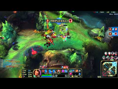 Darius Rework Penta Kill (Just Press R)