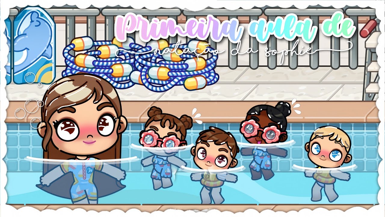 *AESTHETIC* Primeira Aula de Natação da Sophie 👶🏊‍♀️ | Avatar World | *Com Voz 🔊