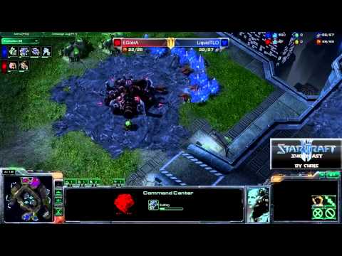 Dreamhack Invitational 2011 Quarterfinal - Game 2 - LiquidTLO (T) vs EGIdrA (Z) part 1/2