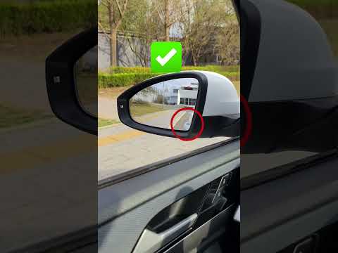Adjust your side mirrors for the best driving view!#driving #skills #knowledge #fpy #tips