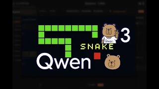 Vibe code for free, with Qwen3 on Macbook with MLX (Make a Snake game!)