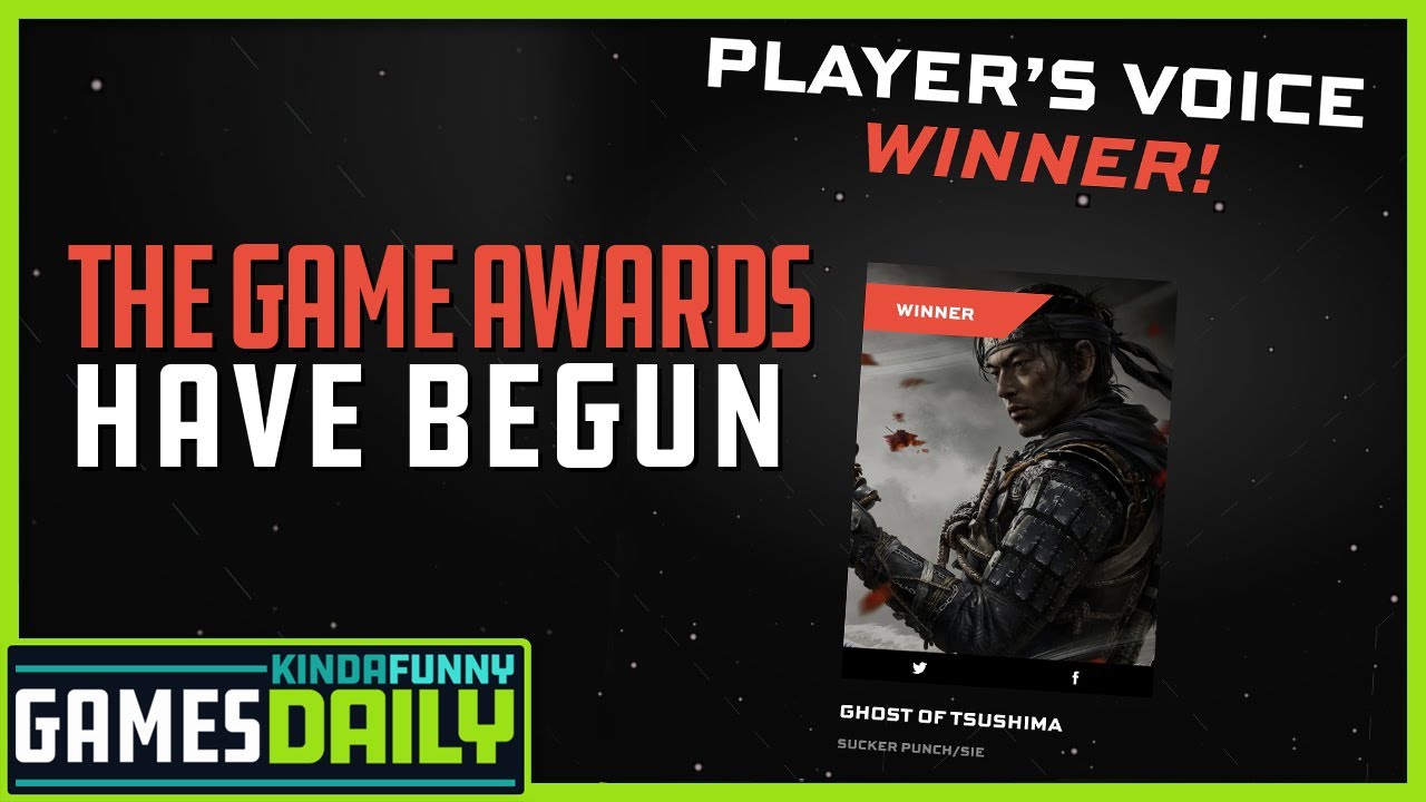 Ghost of Tsushima Wins Game Awards Player's Voice - Kinda Funny Games Daily 12.08.20 - YouTube