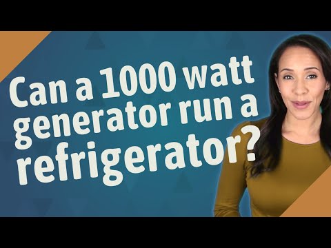YouTube video about: What size generator to run refrigerator and freezer?