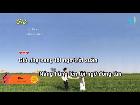 [Karaoke] Gió - JANK [Lofi Ver] (Guitar Solo Beat), Muối Music | Tháng Năm