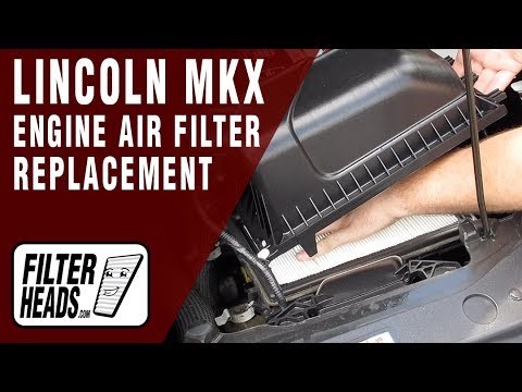 How to Replace Engine Air Filter 2011 Lincoln MKX V6 3.7L Video