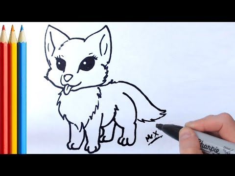 How to Draw Wolf (Simple) - Step by Step Tutorial