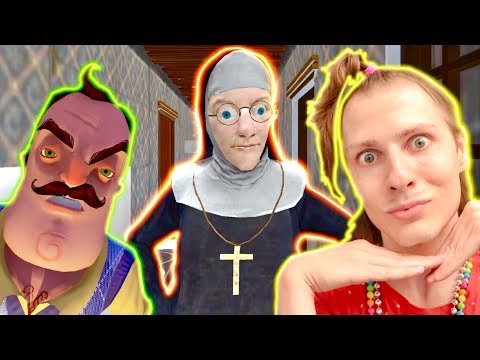 NUN NEIGHBOR ESCAPE : LA NONNE PSYCHOPATHE DE HELLO NEIGHBOR ! Jeu Gratuit Nadège Candle