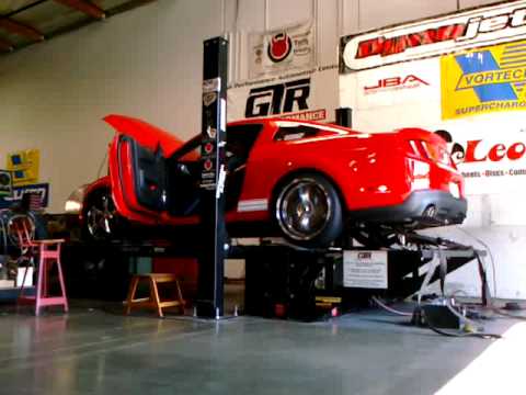 OutPerformance Shop Project 2011 Ford Mustang 5.0 on dyno w gibson mufflers