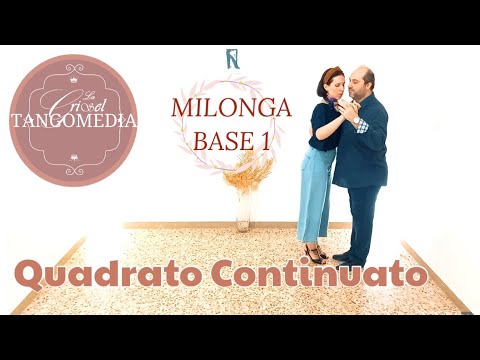 TANGOMEDIA |[MILONGA]| Videocorso BASE1 (1/5)| Quadrato Continuato [Sub-Eng]