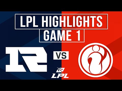 RNG vs IG Highlights Game 1 | LPL 2024 Spring | Royal Never Give Up vs Invictus Gaming