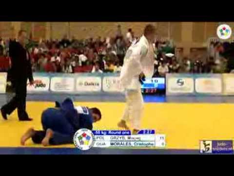 Judo 2013: Grzyb (POL) - Morales (GUA) [-55kg]
