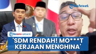 Firdaus Oiwobo Sindir Penghina Gibran Tak Bisa Bahasa Inggris: SDM Rendah, Jangan Jadi Mo***t Terus